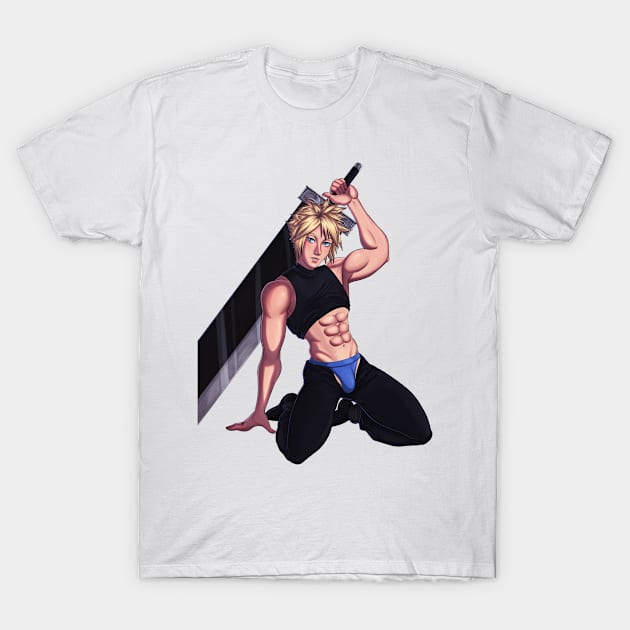 Cloud Strife Hottie T-Shirt by ColonelBaconBits